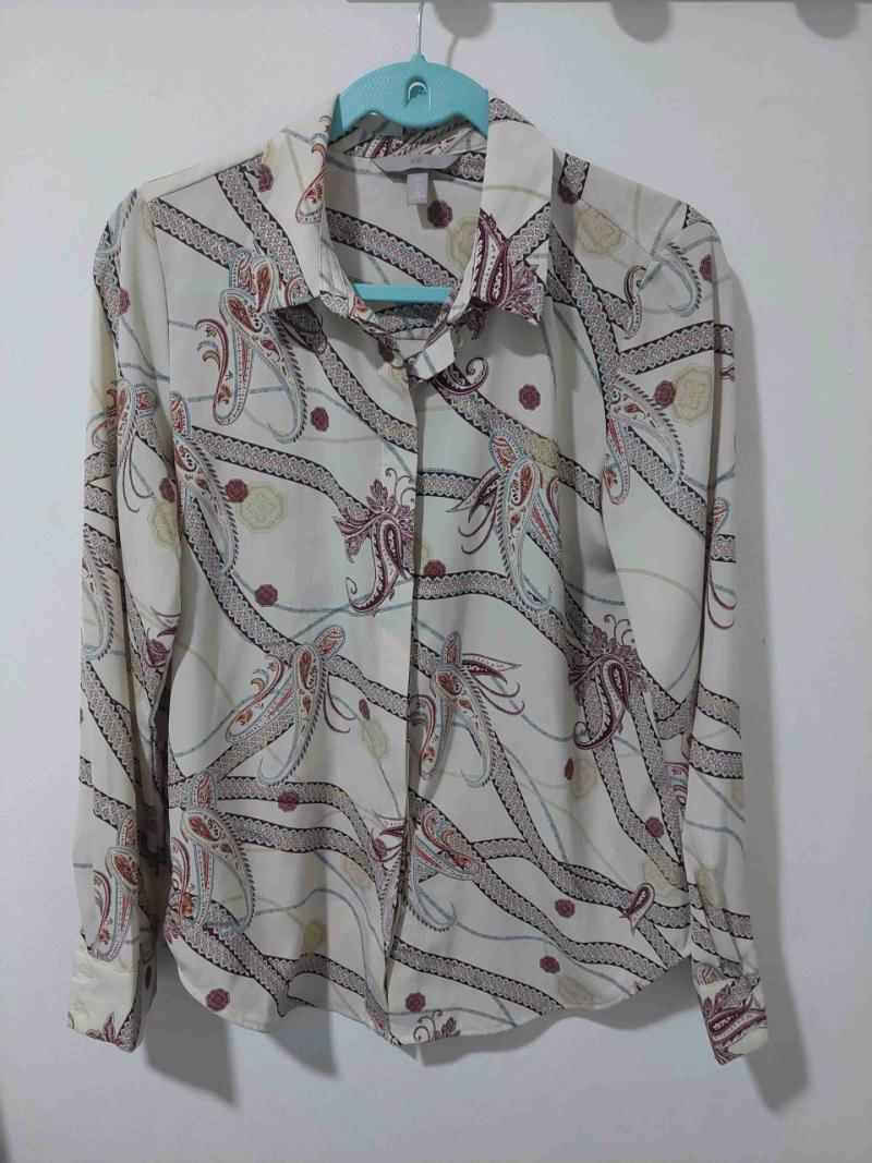 Blusa estampada de seda - 1