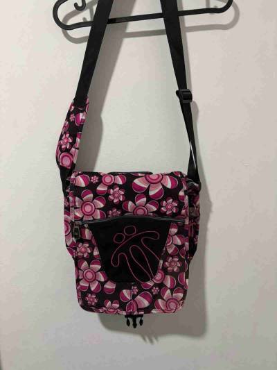 Bolso bandolera floral rosa - miniatura 1