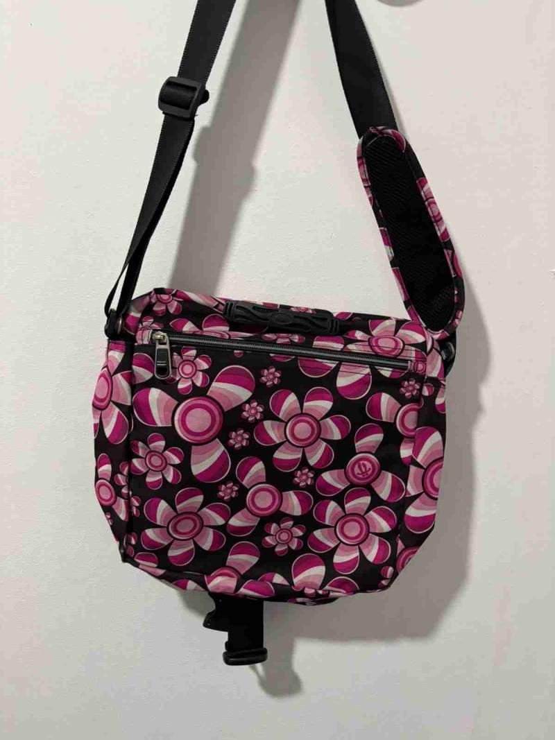 Bolso bandolera floral rosa - 2