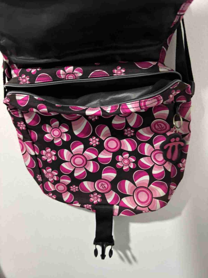 Bolso bandolera floral rosa - 3