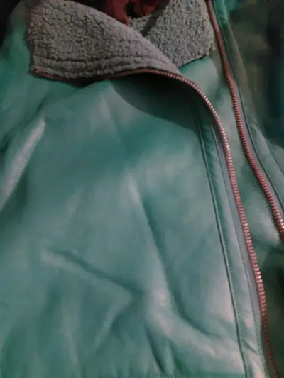 Chaqueta verde con forro de lana - miniatura 2
