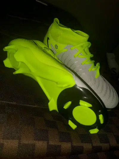 Zapatillas fútbol Nike verde neón - miniatura 3