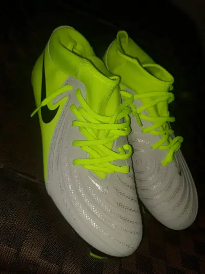 Zapatillas fútbol Nike verde neón - miniatura 4