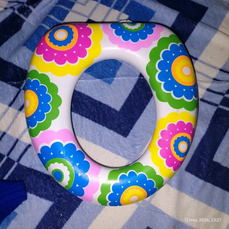 Soporte para bañó de niños con flores coloridas - 1