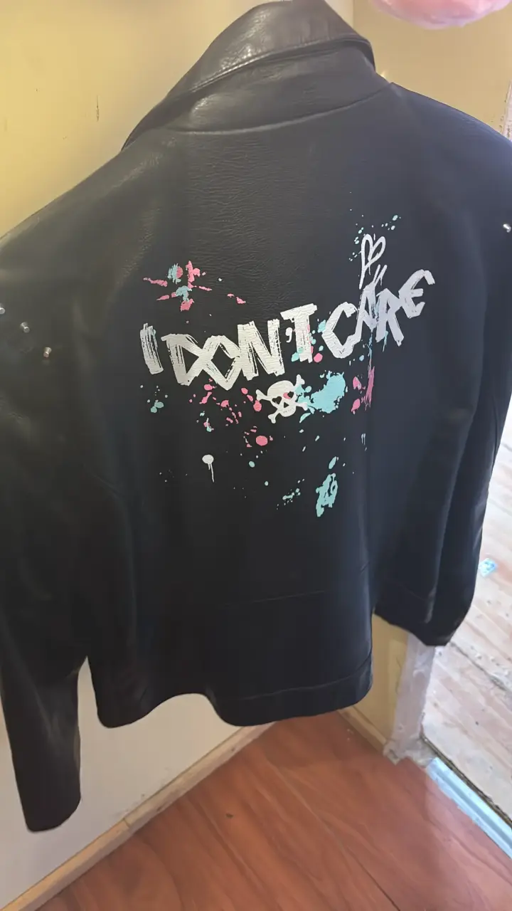 Chaqueta de cuero "I Don't Care" - 1