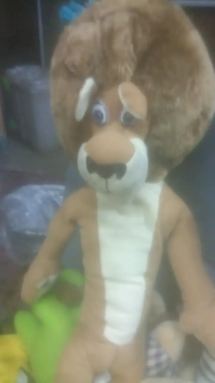 Peluches de león y leona y cebra - 4