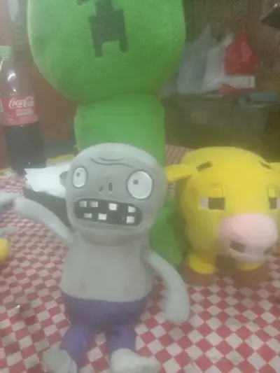 Peluche vaca amarilla Minecraft - miniatura 5