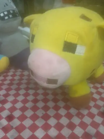 Peluche vaca amarilla Minecraft - miniatura 6