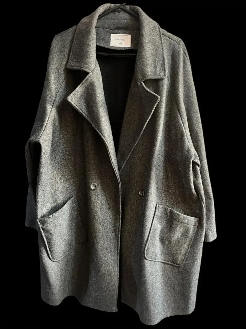 Abrigo gris oversize