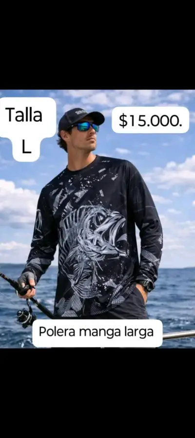 Polera  de secado rápido de pesca - miniatura 1