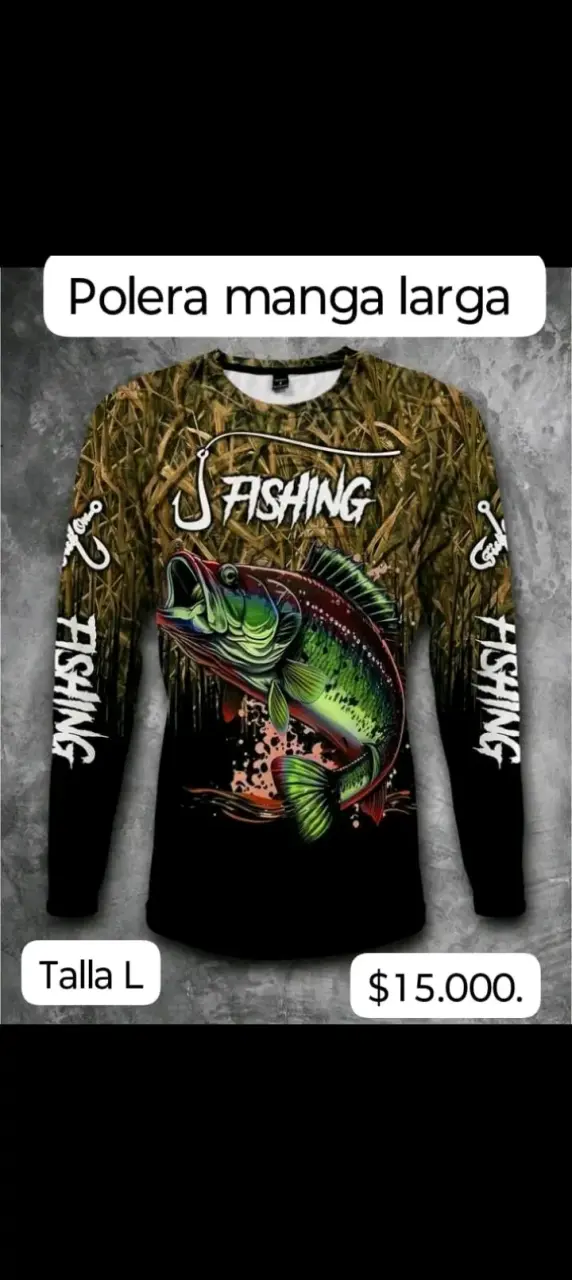 Polera de secado rápido de pesca - 3