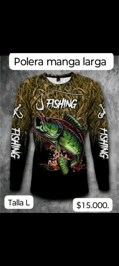 Polera  de secado rápido de pesca - miniatura 3