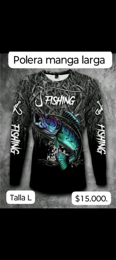 Polera  de secado rápido de pesca - miniatura 4