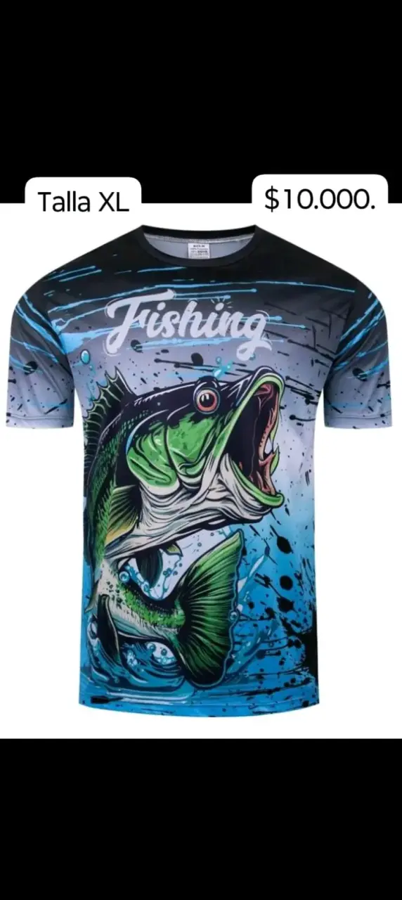 Polera de secado rápido de pesca - 6