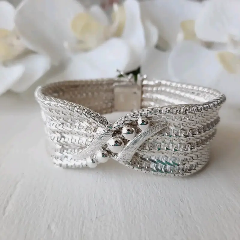Pulsera de plata trenzada - 1