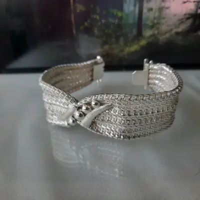 Pulsera de plata trenzada - miniatura 2