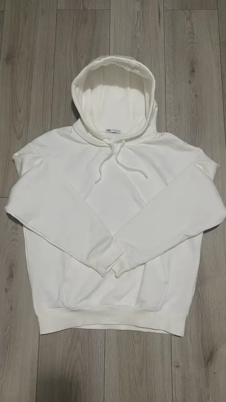 Polerón Zara blanco invierno - 1