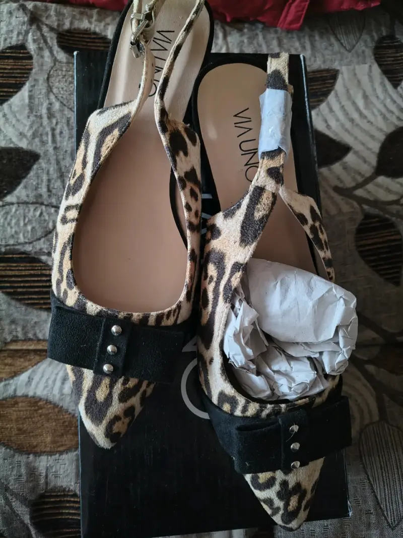 Zapatos con tacón animal print - 2