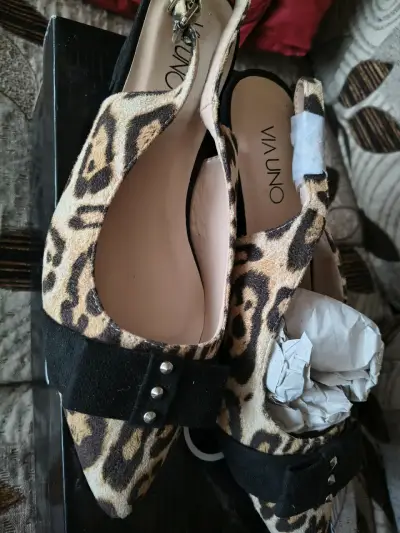 Zapatos con tacón animal print - miniatura 3
