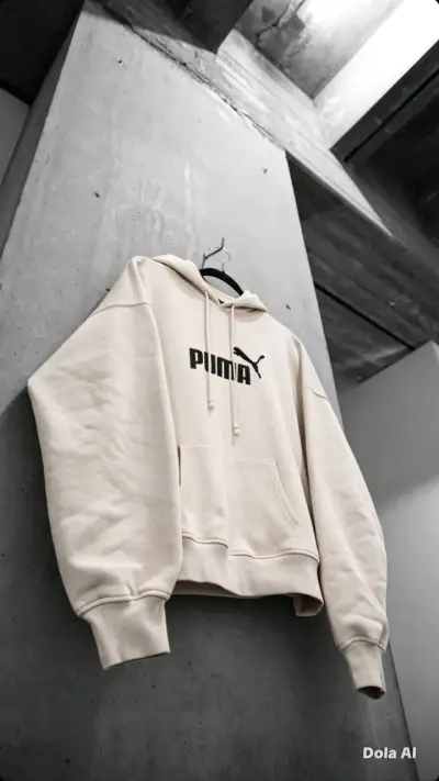 Polerón capucha Puma beige - miniatura 3