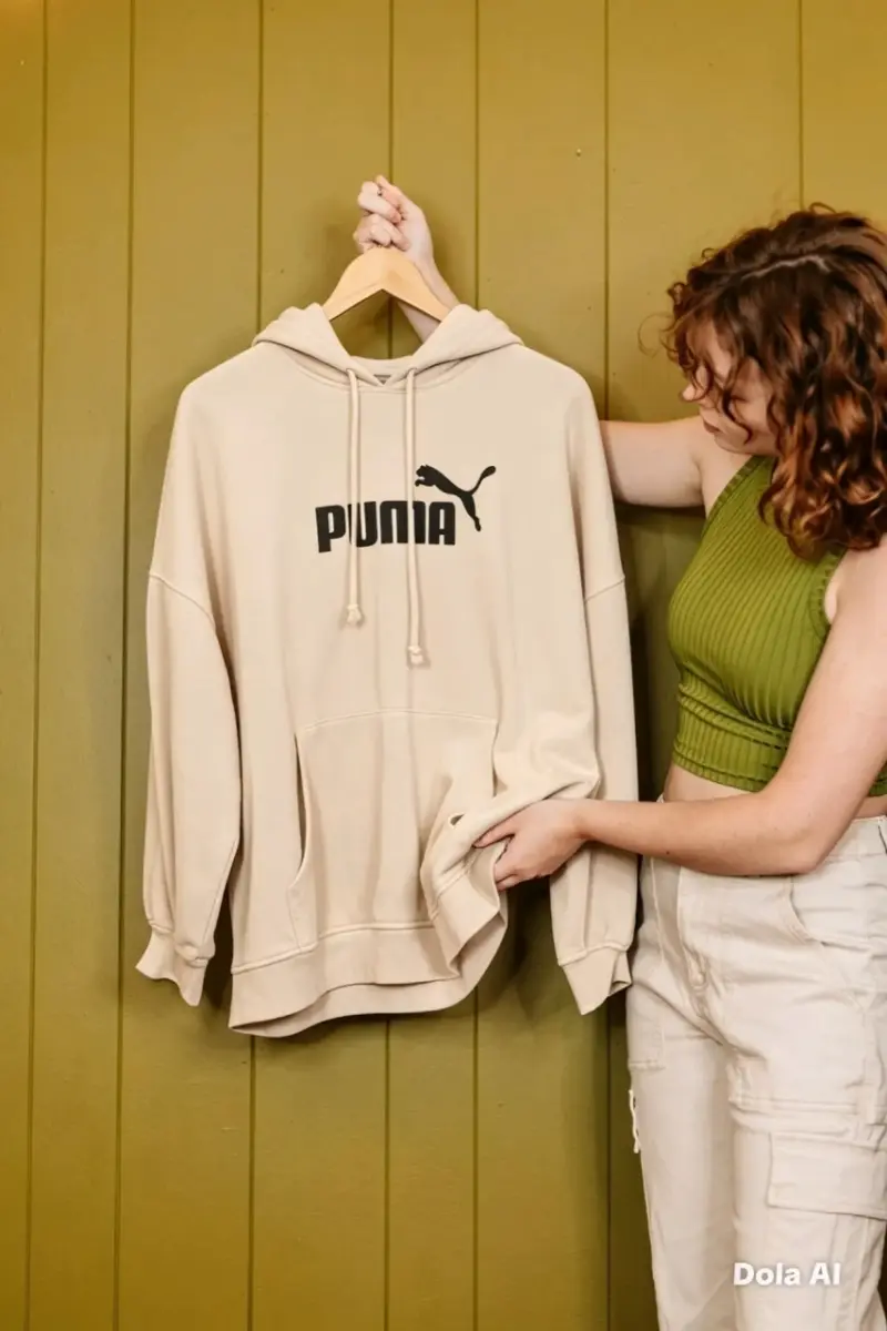Polerón capucha Puma beige - 4