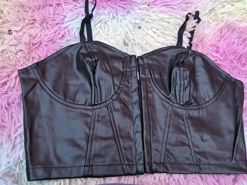 Top bustier negro - 1