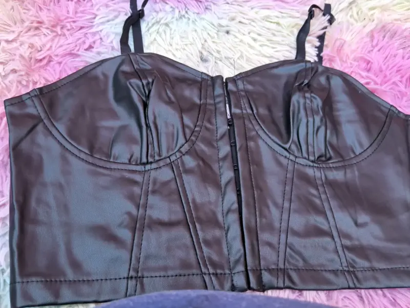 Top bustier negro - 3