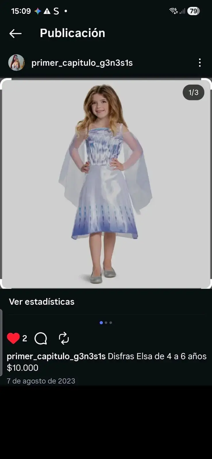 Disfraz de sirenita infantil - 2