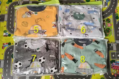 Pijamas afranelados niño y niña talla 1-2 años - miniatura 5