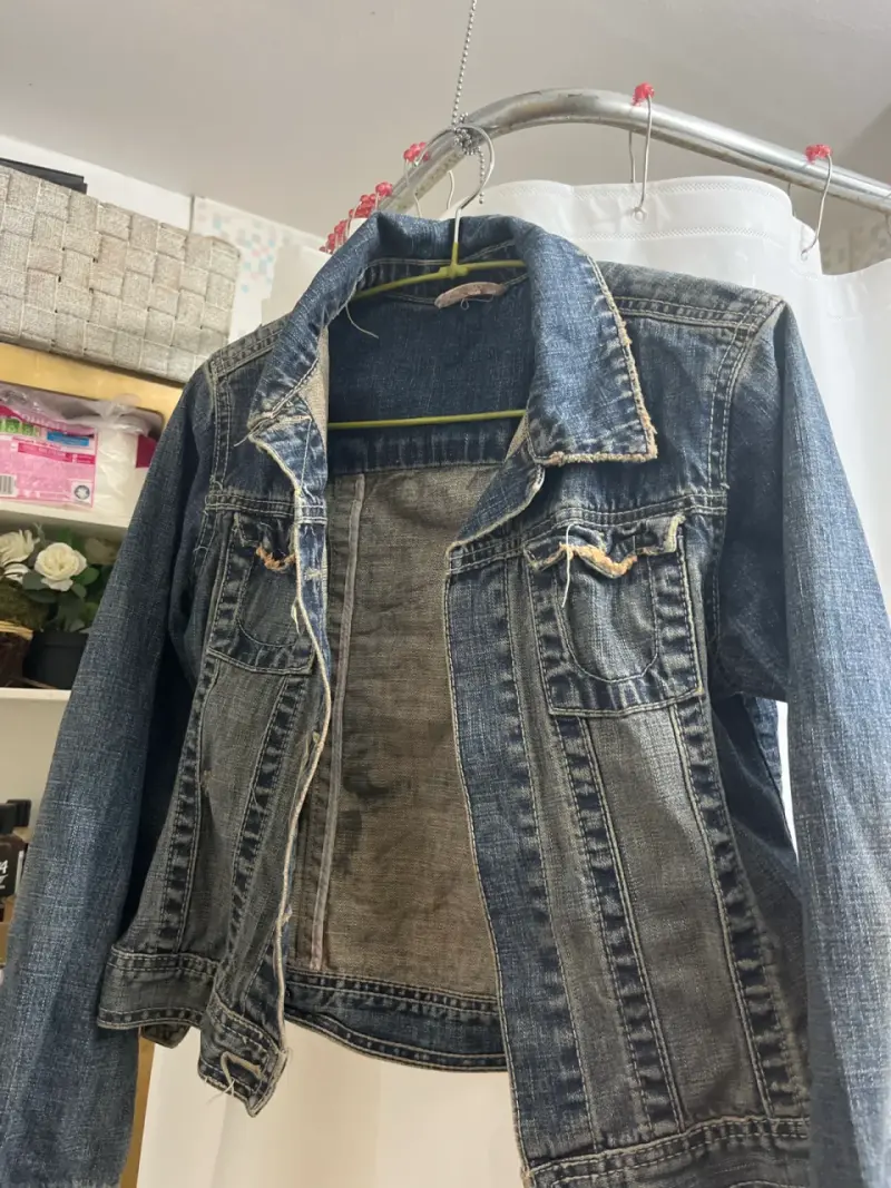 Chaqueta de mezclilla azul