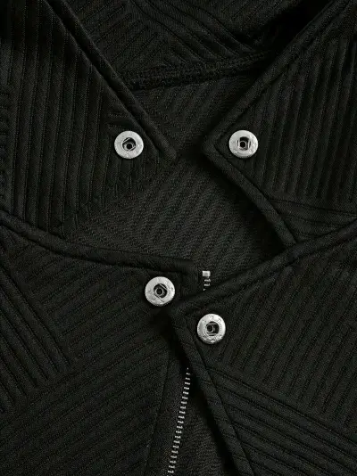 Chaqueta negra con cierre - miniatura 2
