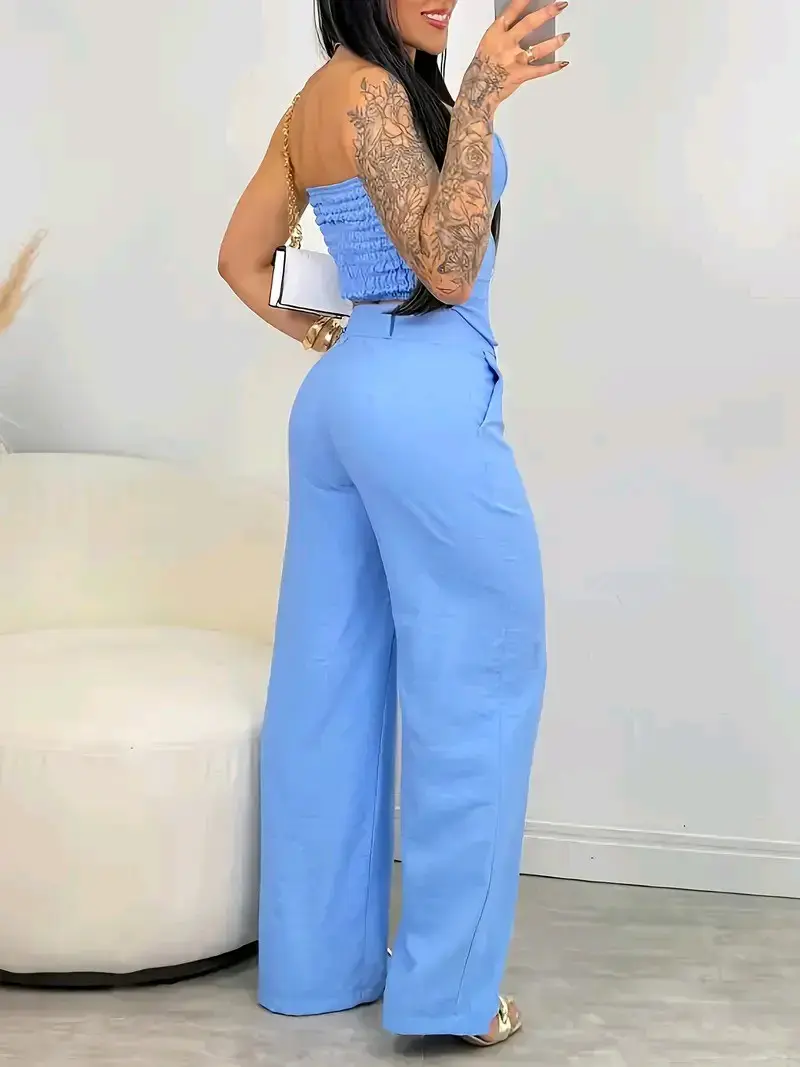 Enterito azul sin tirantes - 2