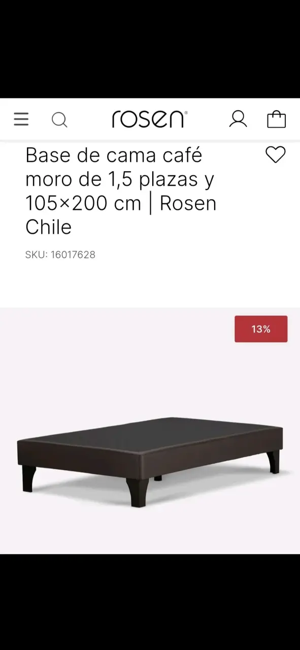 Base de cama y respaldo. Marca Rosen - 2