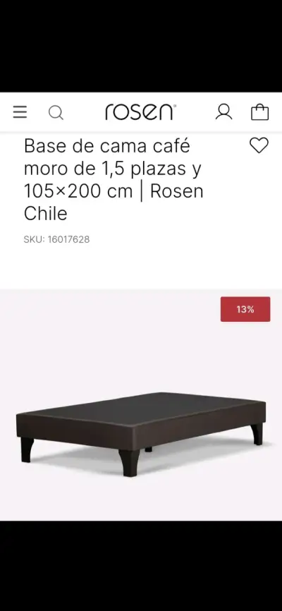 Base de cama y respaldo. Marca Rosen - miniatura 2