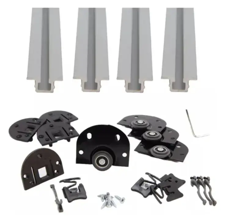 Kit Rueda Corrediza Mueble + Riel 1.5 Mts - 3
