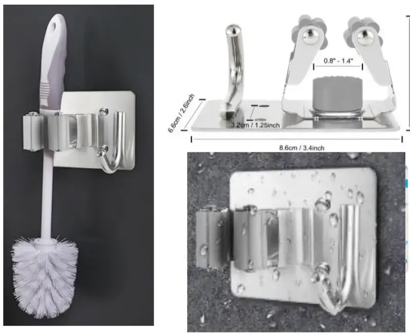 Soporte Sujetador Gancho Agarradera Baño Cocina - 4