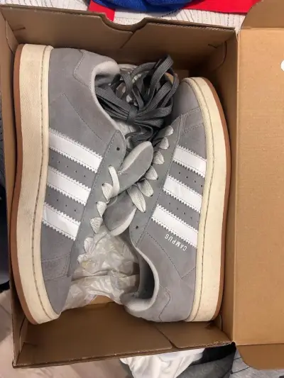 Zapatillas grises Adidas Campus - miniatura 2