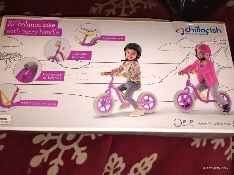 Bicicleta de equilibrio infantil morada - 2