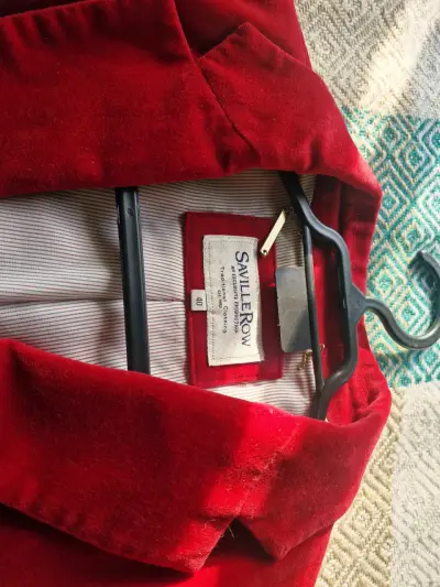 Blazer rojo de mujer - miniatura 3