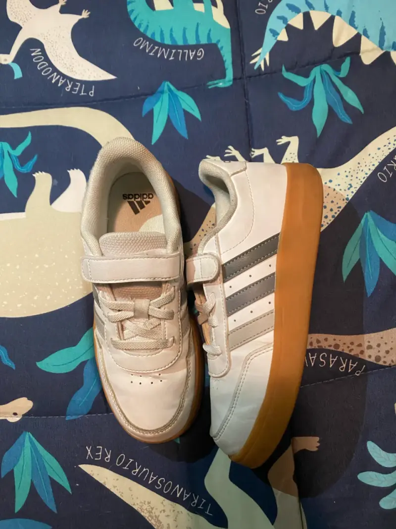 Zapatillas deportivas blancas adidas niñl