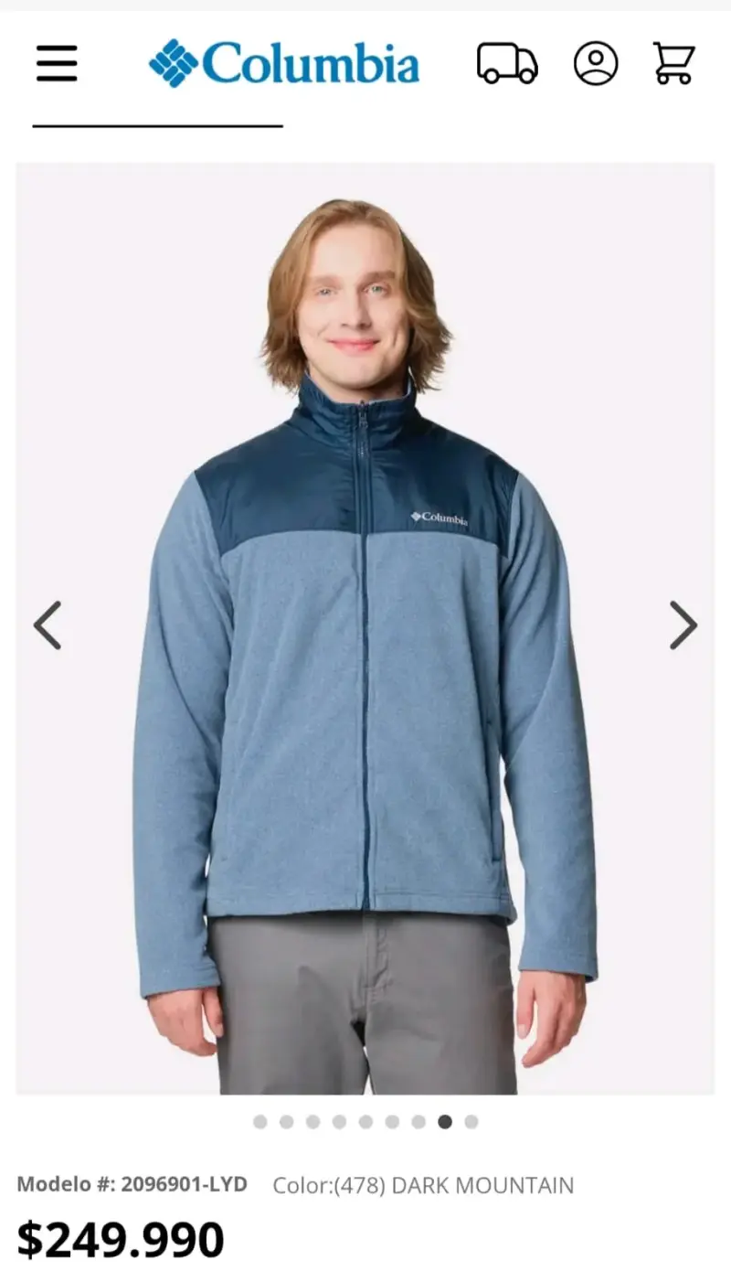 Chaqueta Columbia azul hombre - 3