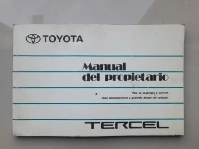 Manual Toyota Tercel oríginal - miniatura 1