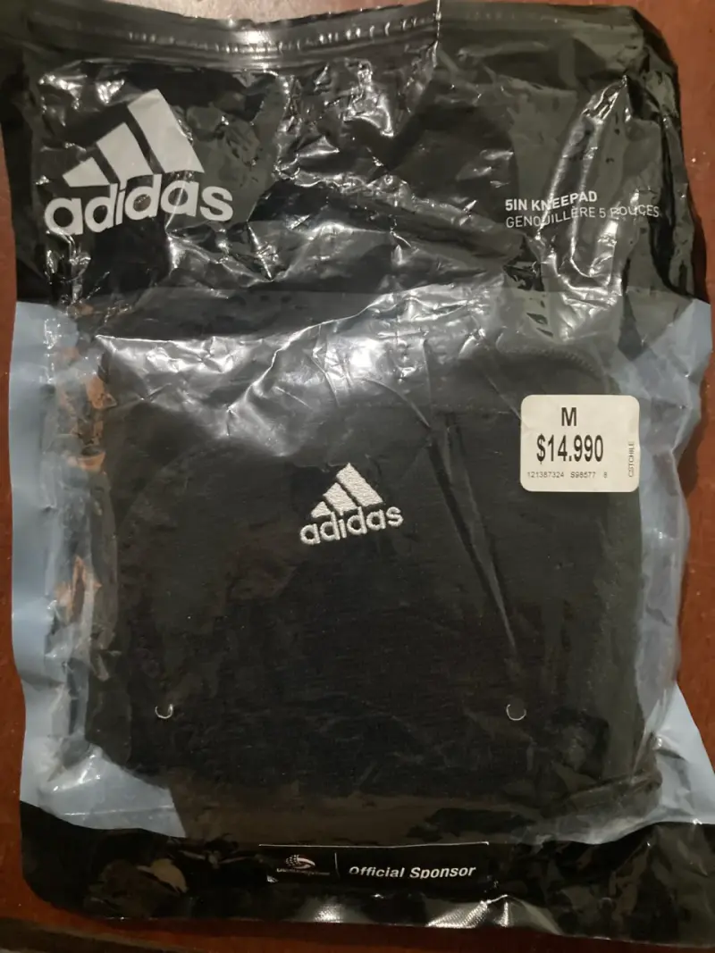 Rodillera Adidas negra talla M