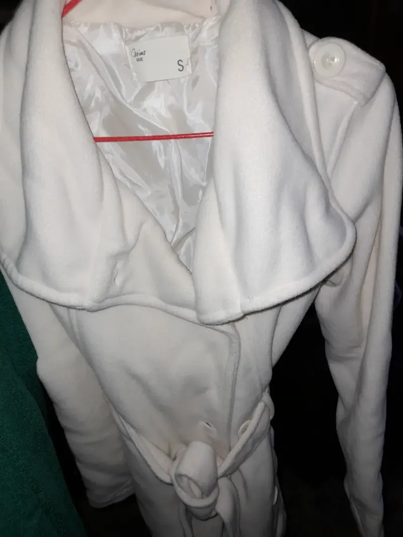 Abrigo blanco talla S