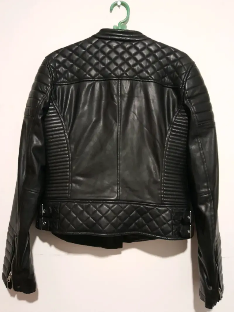 Chaqueta cuero negra Amisu - 2