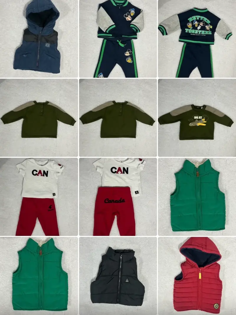 Ropa infantil variada con diseños - 1