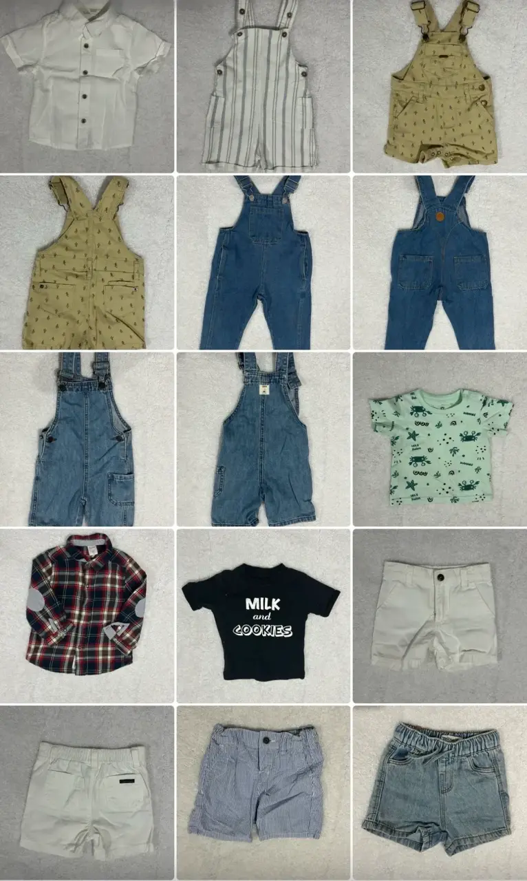 Ropa infantil variada con diseños - 3