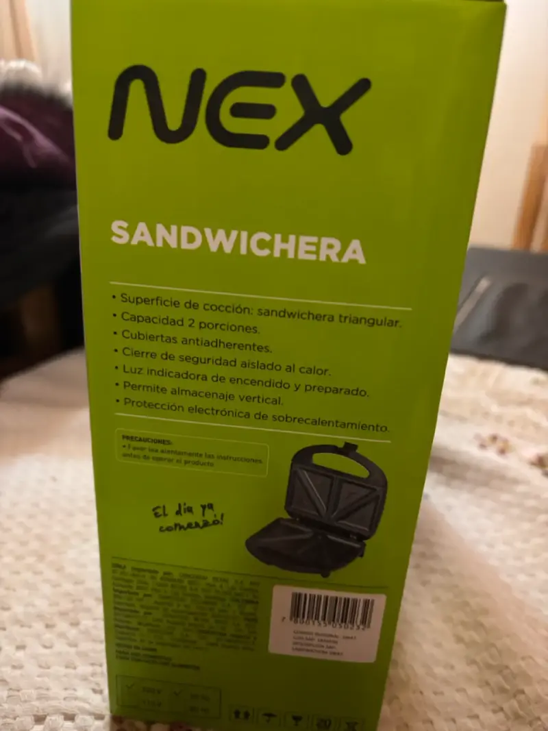 Sandwichera Nex 2 porciones - 2