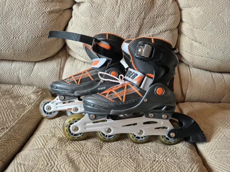 Patines en línea Rider naranja y negro - 3