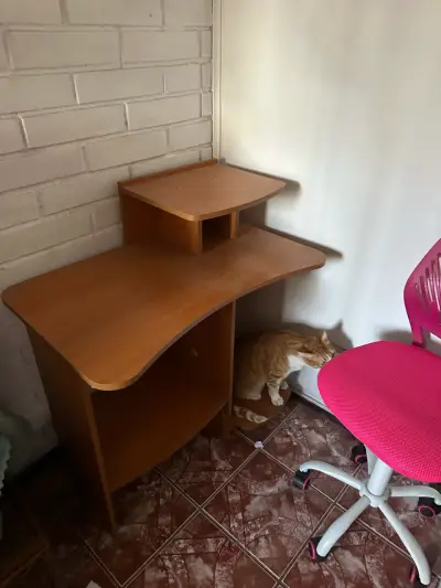 Escritorio de esquina madera - miniatura 1